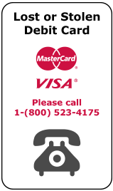 lost or stolen debit card